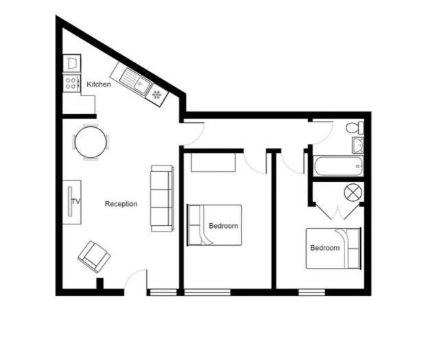 Lovely 2 Bedroom Apartment In Central Bristol Luaran gambar